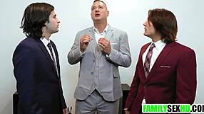 Step Dad Scientist Fucks Step Daughters in Front of Step Sons