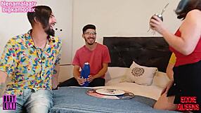 Cuartetazo Swinger Primastras Share Novios with Creampie and Ass Lick Feat Nenamalaatr