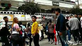 voyeur watches culona in tight leggings