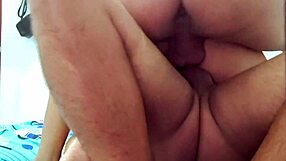 we started with rough sideways pounding from my bbc bull's creampie then cuck rimmed before double vaginal