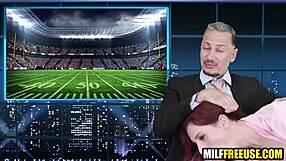 hot milfs bent over doggystyle fucked freeuse on news broadcast