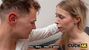 She nails the main slut cheater role in casting with cuckold watching her hardcore fuck!