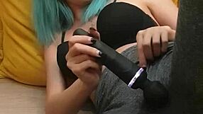She fingers her wet pussy in tight yoga leggings after classroom vibrator play squirting everywhere