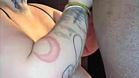 Redhead Aubrey Bigbabe Slobbers Deep on Fat Black Cock Sloppy Style!