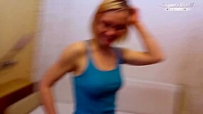 zazie skymm's tight pussy drilled hard by big cock in amateur casting close up