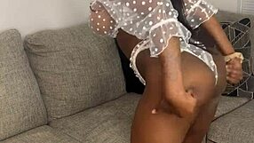ebony goddess tempts in steamy cosplay