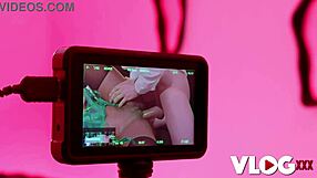 Dick Lover Sofi Vega Surrenders Big Tits Latina Pussy for Rough BTS Cowgirl Riding Session
