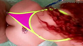 Juicy Bikini Girlfriend Takes Huge BBC Anal at Public Pool