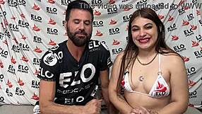 Latina Valentina Alva Spanks Big Ass with Banana in Spicy Tease