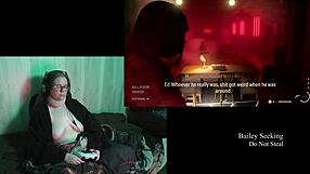 naked bbw brunette with glasses plays alan wake 2 part 12