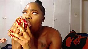 Curvy ebony housewife in lingerie gets pussy banged hard by black dorm lover