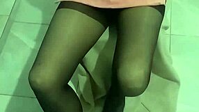 whoa my mature stepmom's panty fetish drives her wild in kitchen leggings