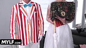 naughty nanny spoons cum into mouths in wild mary poppins parody mylf!