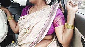 Indian Aunty Seduces Son-In-Law With Dirty Telugu Talk On Car Drive