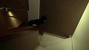 Burglar invades stunning milf's bedroom with perfect body big ass tits for rough fuck