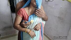 my curvy indian bhabhi aunt in saree rides my cock hardcore as horny housewife