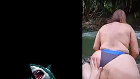 i crave my venezuelan stepmom's raw outdoor milf pussy fuck by the river no condom