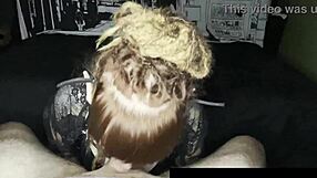 i'm choking on this cute goth cosplayer's big dick facefuck... so sloppy!