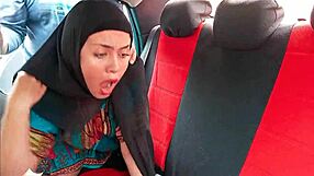oh my indian stepmom in hijab moans wildly getting fucked in the car