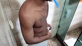 joao gets naughty in the shower with nicoly carioca's juicy ebony curves
