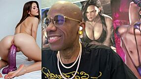 slutty babe deepthroats cock on train before riding huge dildo as chained nun