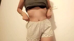 Argentinian latina college teen hijastra masturbates pussy outdoor public intimate