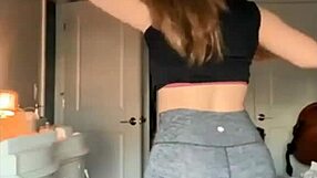 imagine those instagram fitness chicas' huge asses straining latex leggings at the gym