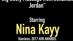 Wild oiled nympho Nina Kayy deepthroats bbc bent over riding cumshot!