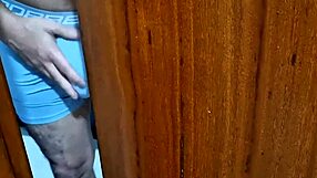 damn, this hot busty latina maid's huge pussy lips are pure temptation