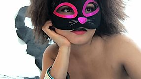 stepdad's super horny in costume so i'm helping him chill with some home fun time