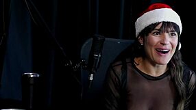 brazilian latina stellar blue gets naughty in fetish casting interview with toys on sheer red