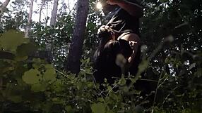 face fucking stepsister deep in woods mouth cum so boyfriend misses it all
