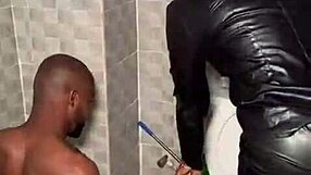 ebony nigerian mistress crushes pathetic slave under her commanding ass