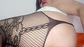 whoa check this latina colombian wife with giant cameltoe masturbating her ass and pussy for stepson