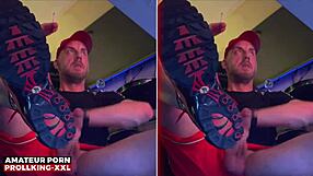 Prollking XXL strokes monster cock in sneakers