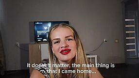 S-Wife Katy Returns Pantyless From Party For Wild Creampie Pov