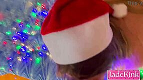 who's ready for santa hat slut's deepthroat and massive facial cumshot?