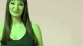 husband spies horny milf wife's big tits in steamy lesbian lickfest