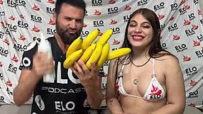 Latina Valentina Alva Spanks Big Ass with Banana in Spicy Tease