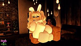 Bunny cosplay slut fucked hard