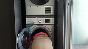 Stepson Fucks Latina Stepmom Stuck in Washer Doggystyle