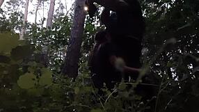 face fucking stepsister deep in woods mouth cum so boyfriend misses it all