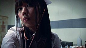 Deviant Patient Hogties Chokes Asian Nurse in BDSM Bondage Gagging Frenzy