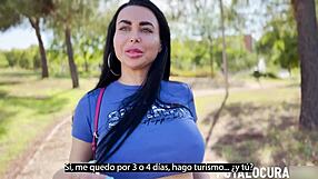 Torbe catches busty Ukrainian Arish Lamborghini and fucks her dirty cowgirl style cum in mouth