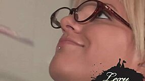 Nerdy teen lexy lohan fingers shaved pussy solo in front of pc screen