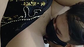 sexy housewife maruf pounds shomana's natural tits and horny pussy in homemade cowgirl ride