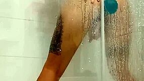 Mysterious teen's shower toy play unleashes hidden horny desires