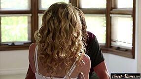 my petite stepsis rides my hard cock in classy taboo roleplay