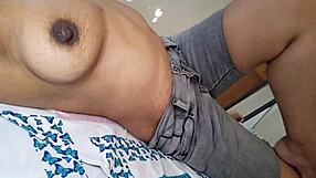 i massage my big latina tits and puffy areolas till my jeans soak wet with lust