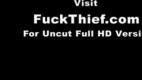 oh please security guard don't punish me just fuck my tight teen pussy instead
